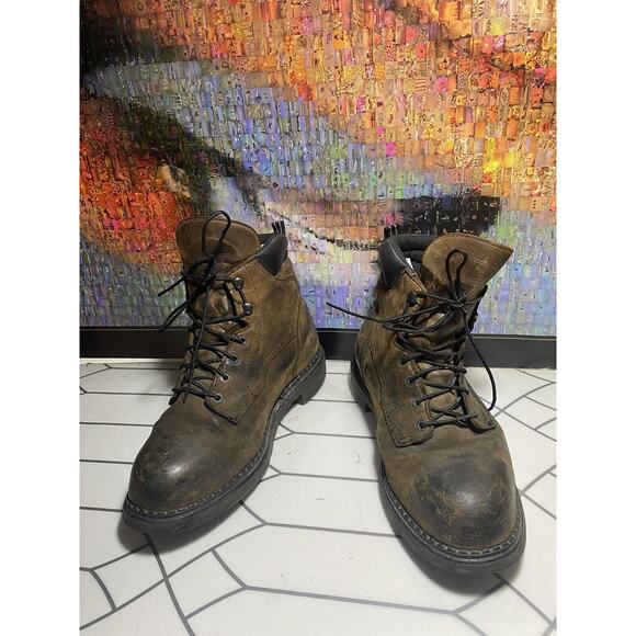 Red Wing 2206 Men\'s Size 10.5 H Brown Leather Steel Toe Waterproof Work Boots main image 5